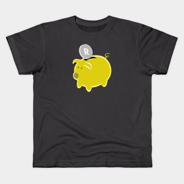 Funny Cartoon Piggy Bank Kids T-Shirt by Toogoo